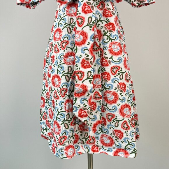 NWOT Boden Ada Double Cloth Cotton Floral Shirt Dress Size 10P Knee Length - Picture 4 of 9